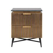 Richmond Interiors Ironville Bedside Cabinet Bedside Table