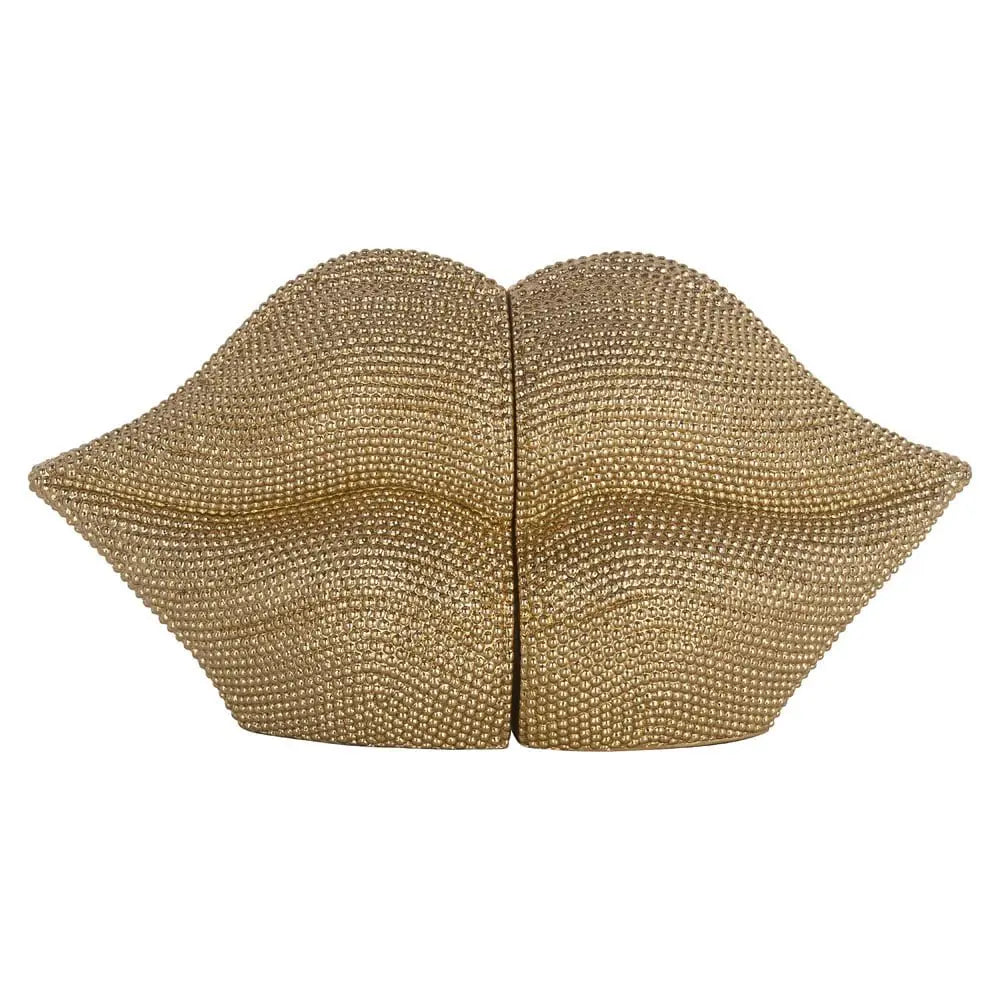 Richmond Interiors Kiss Bookend in Gold