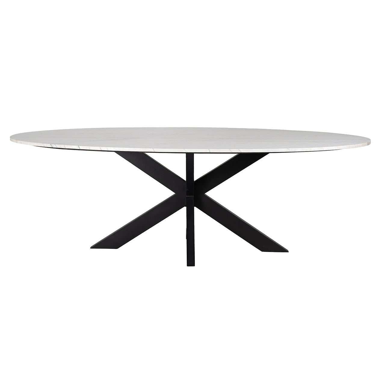 Richmond Interiors Lexington 230cm Oval Dining Table in White Nicholas John Interiors Richmond Interiors