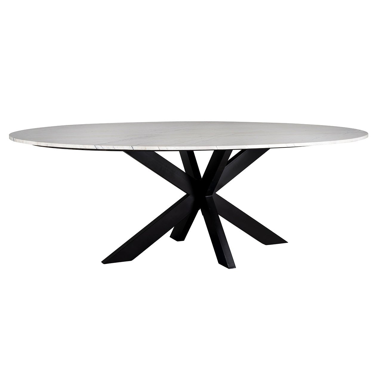 Richmond Interiors Lexington 230cm Oval Dining Table in White Nicholas John Interiors Richmond Interiors