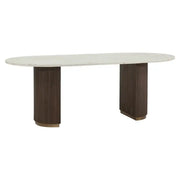 Richmond Interiors Mayfield 210cm Dining Table in Brown Dining table