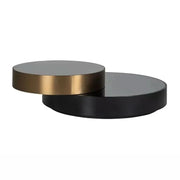 Richmond Interiors Slice Coffee Table (Black/Gold) Coffee Table