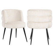 Richmond Interiors Stella Chair in Beige Chenille Dining Chair