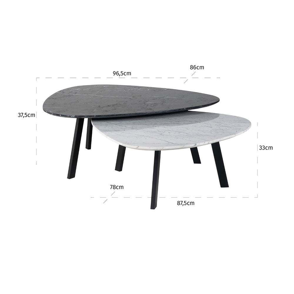 Richmond Interiors Trocadero Set of 2 Coffee Table Nicholas John Interiors Richmond Interiors