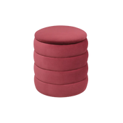Twenty10 Design Ripple Round Stool in Burgundy  Nicholas John Interiors