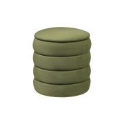 Twenty10 Design Ripple Round Stool in Olive Green  Nicholas John Interiors