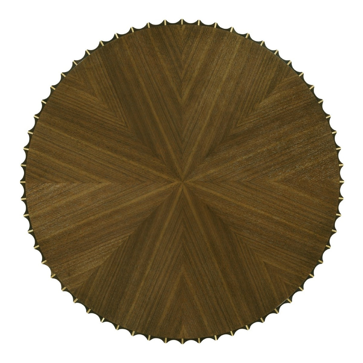 Jonathan Charles Round Coffee Table Reeded