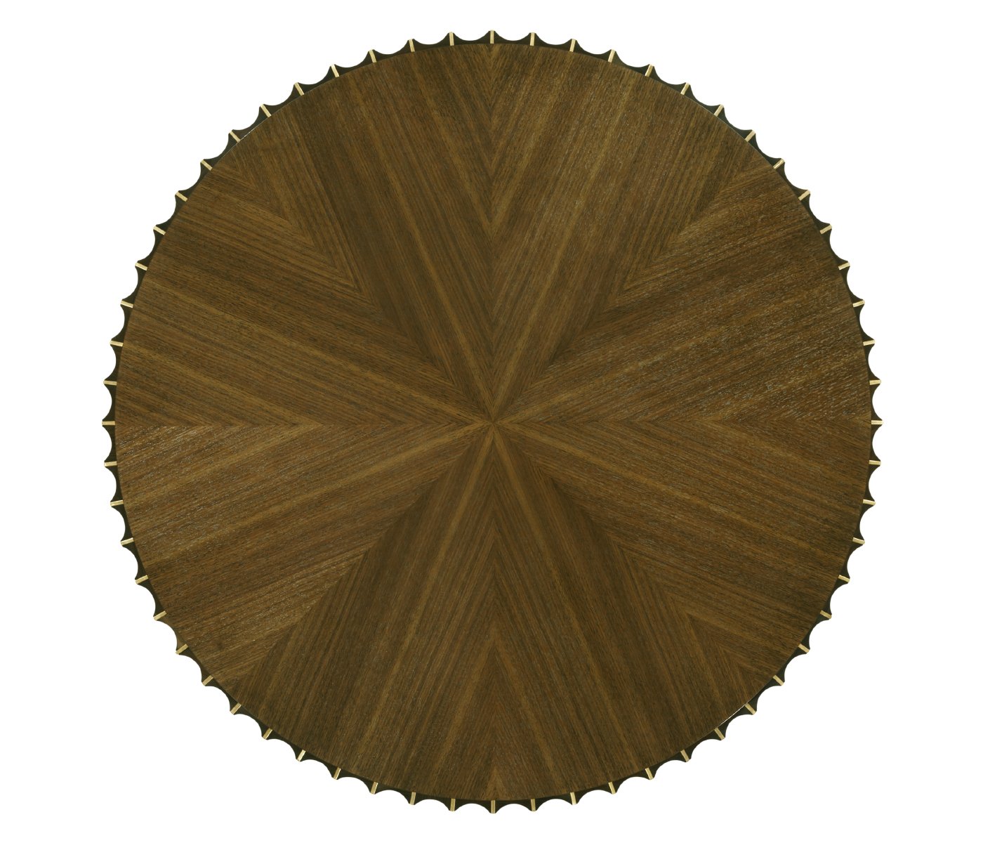 Jonathan Charles Round Coffee Table Reeded