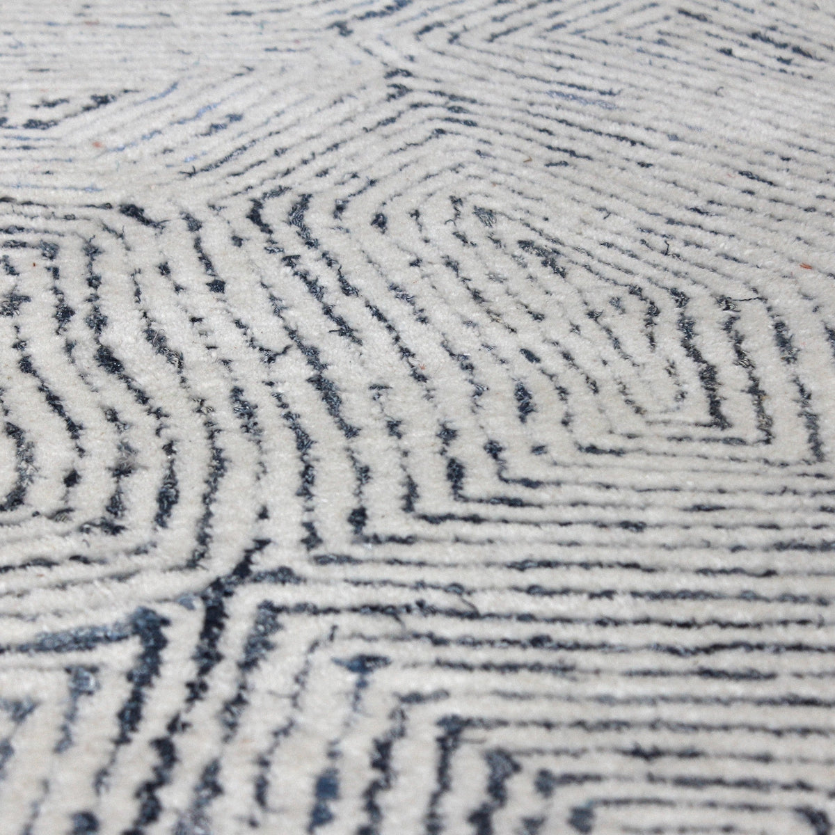  Maze Blue 8 X 10 Rug