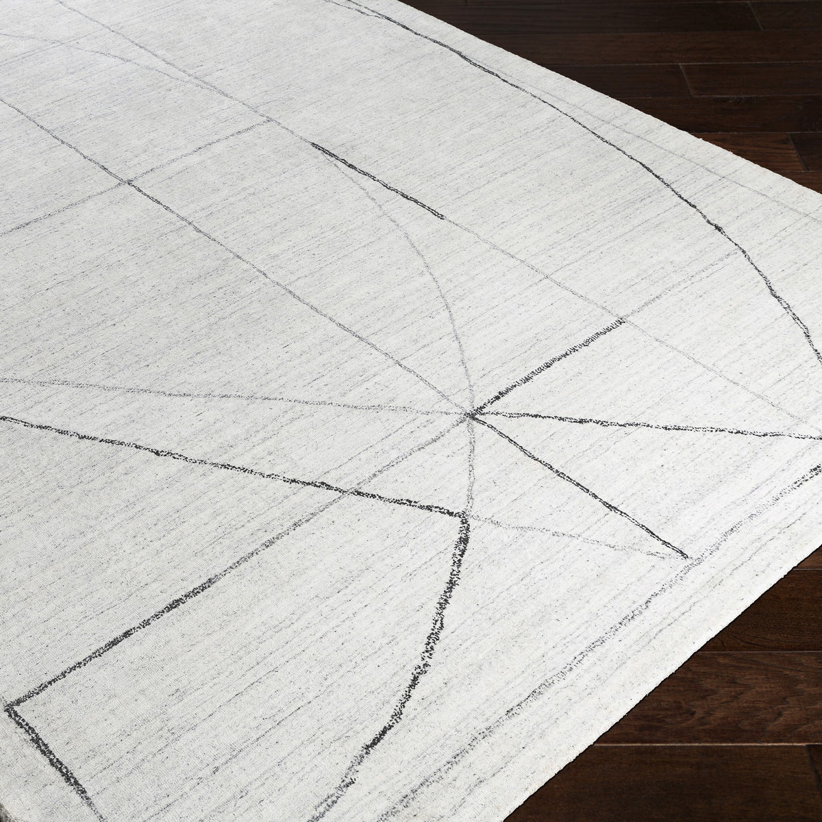 Uttermost Costilla Modern Rug in White - 274 x 396 cm