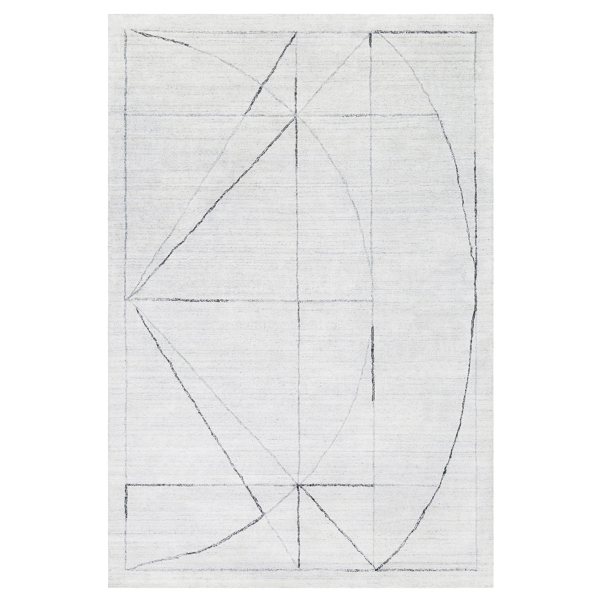 Costilla Modern Rug in White - 274 x 396 cm
