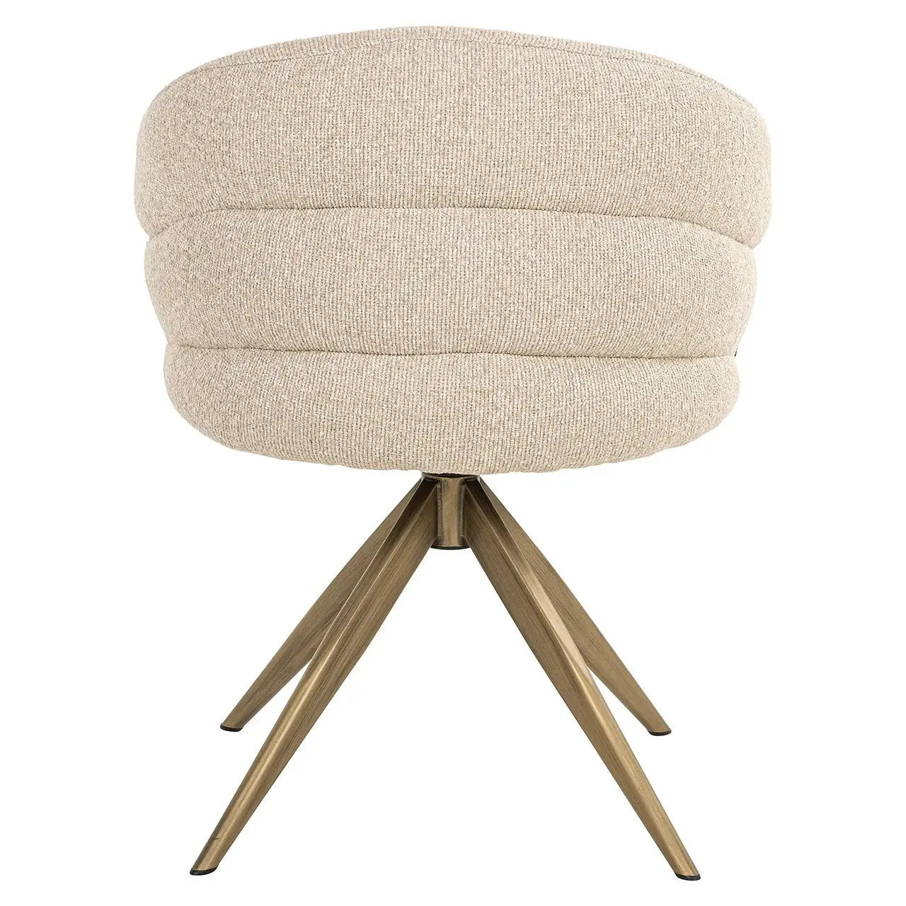Richmond Interiors Zendaya Swivel Chair in Biscotti  Nicholas John Interiors