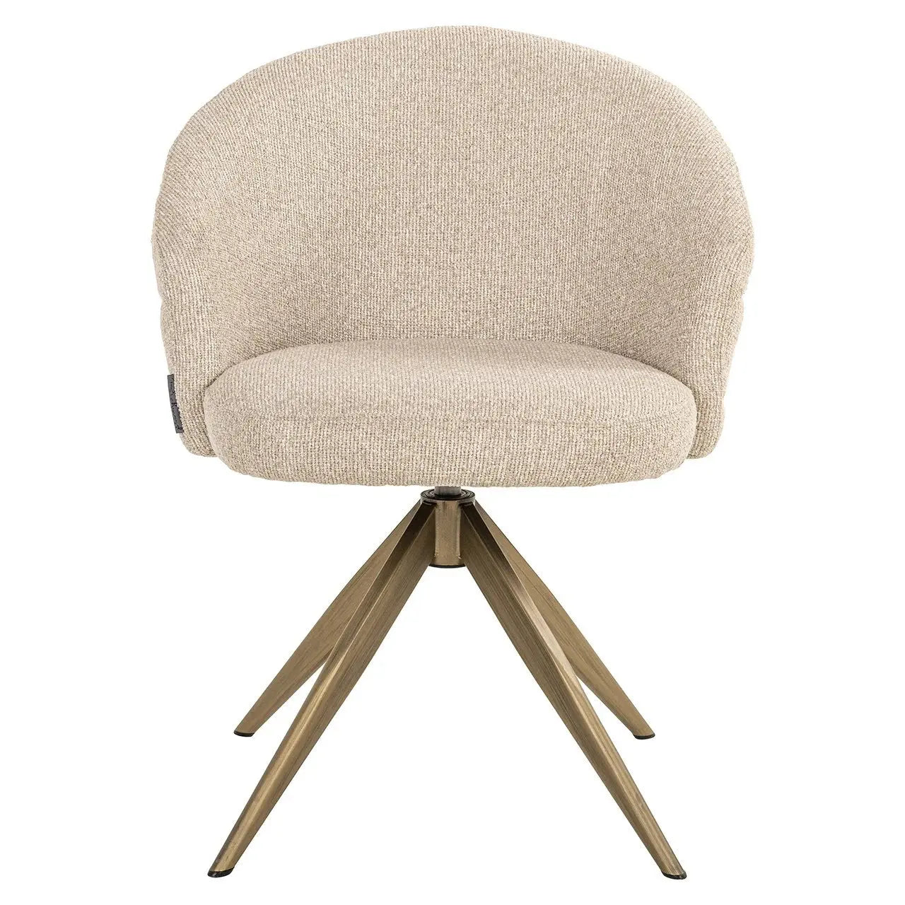 Richmond Interiors Zendaya Swivel Chair in Biscotti  Nicholas John Interiors
