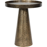 Samara Iron Side Table in Rustic Antique Gold