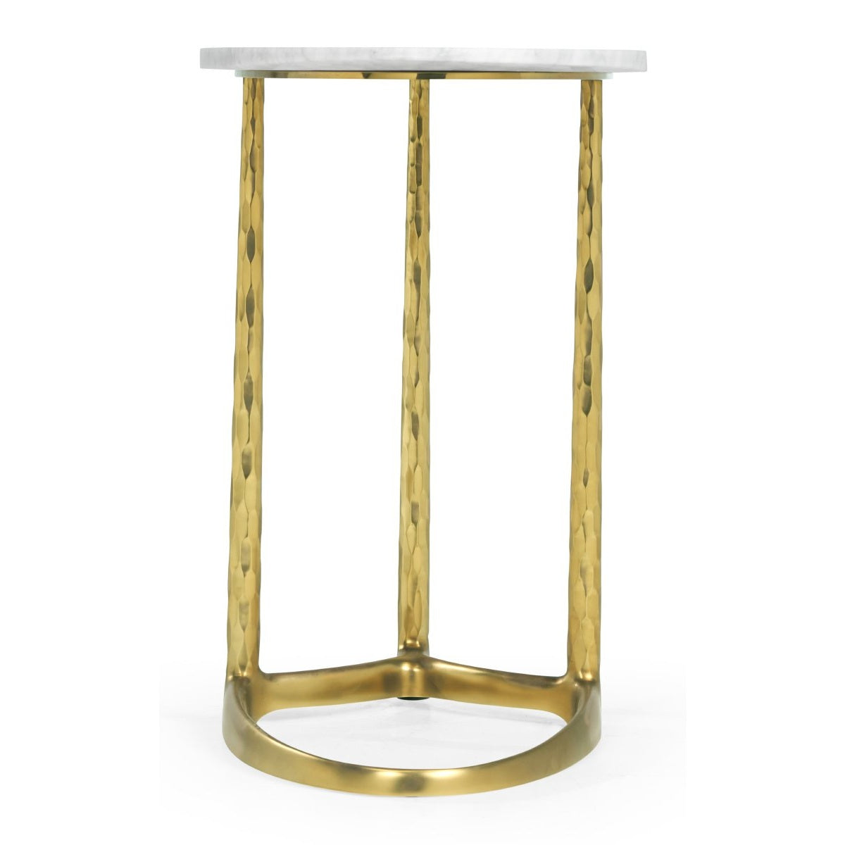 Jonathan Charles Supper Table in Satin Gold Brass