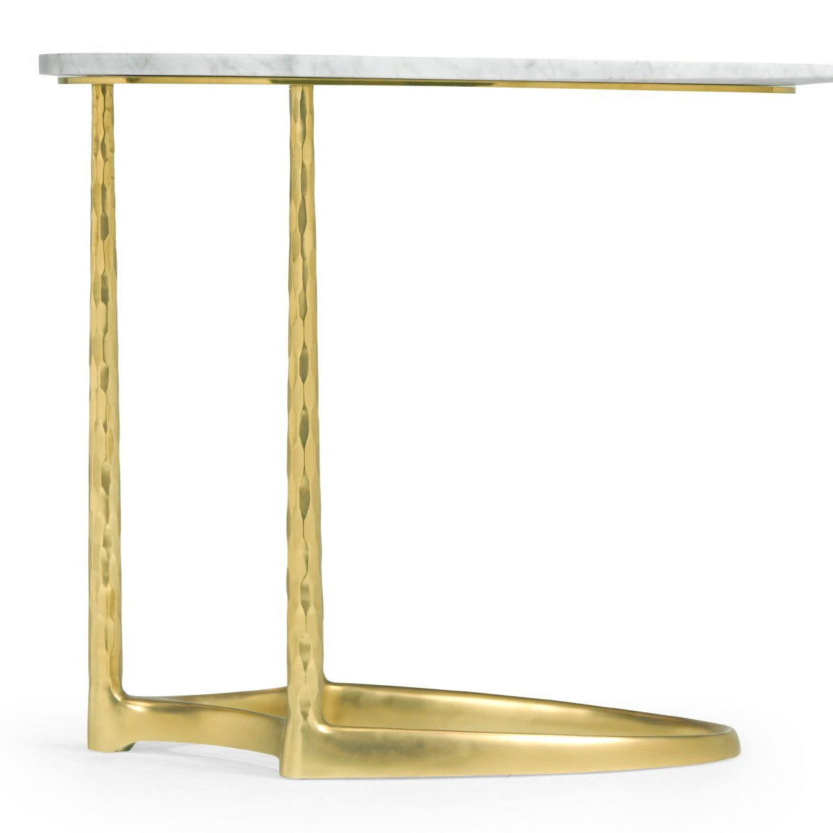 Jonathan Charles Supper Table in Satin Gold Brass