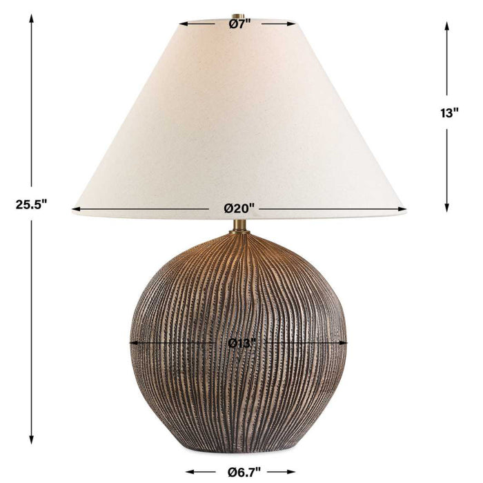 Uttermost Sayre Dark Brown Table Lamp