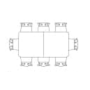 Theodore Alexander Hudson Extending Dining Table Dark 213-305cm