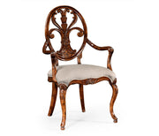 Jonathan Charles Dining Armchair Sheraton in Walnut - Mazo