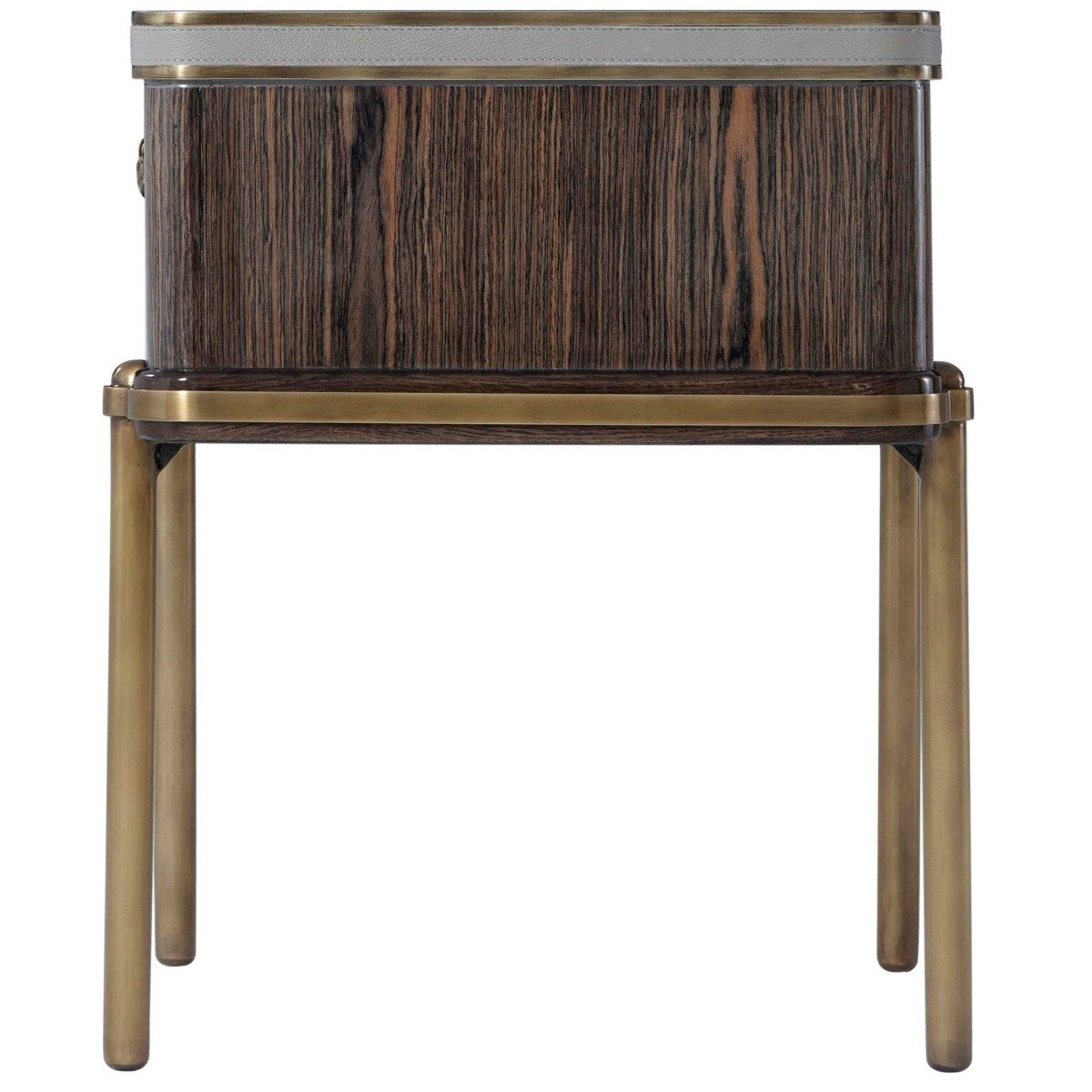 Theodore Alexander Iconic Bedside Table in Veneer