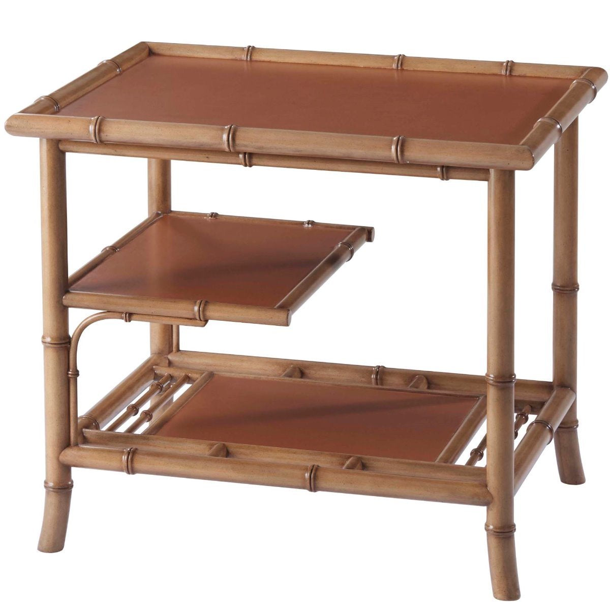 Theodore Alexander May Side Table Faux Bamboo