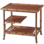 Theodore Alexander May Side Table Faux Bamboo