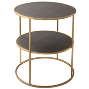 Theodore Alexander Tripp Side Table in Brushed Brass