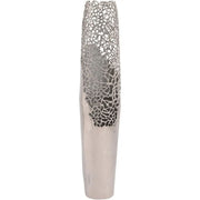 Silver Coral Design Large Vase