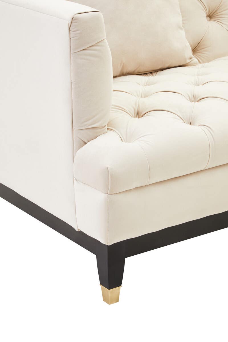 Sirella 2 Seat Ivory Fabric Sofa Sofa