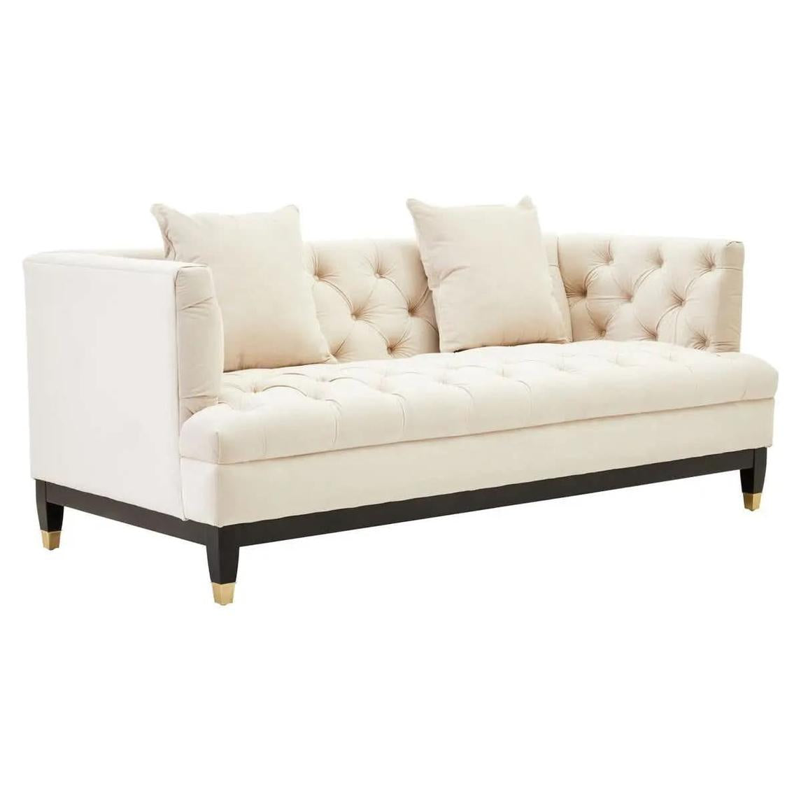Sirella 2 Seat Ivory Fabric Sofa Sofa