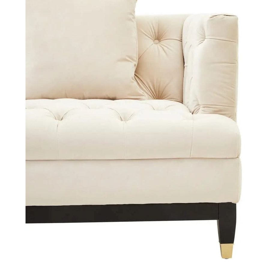Sirella 2 Seat Ivory Fabric Sofa Sofa