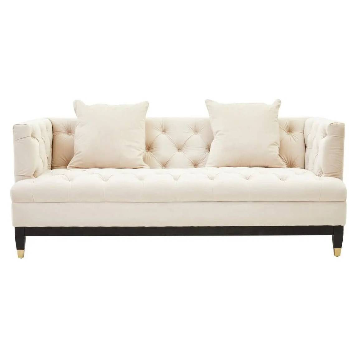 Sirella 2 Seat Ivory Fabric Sofa Sofa