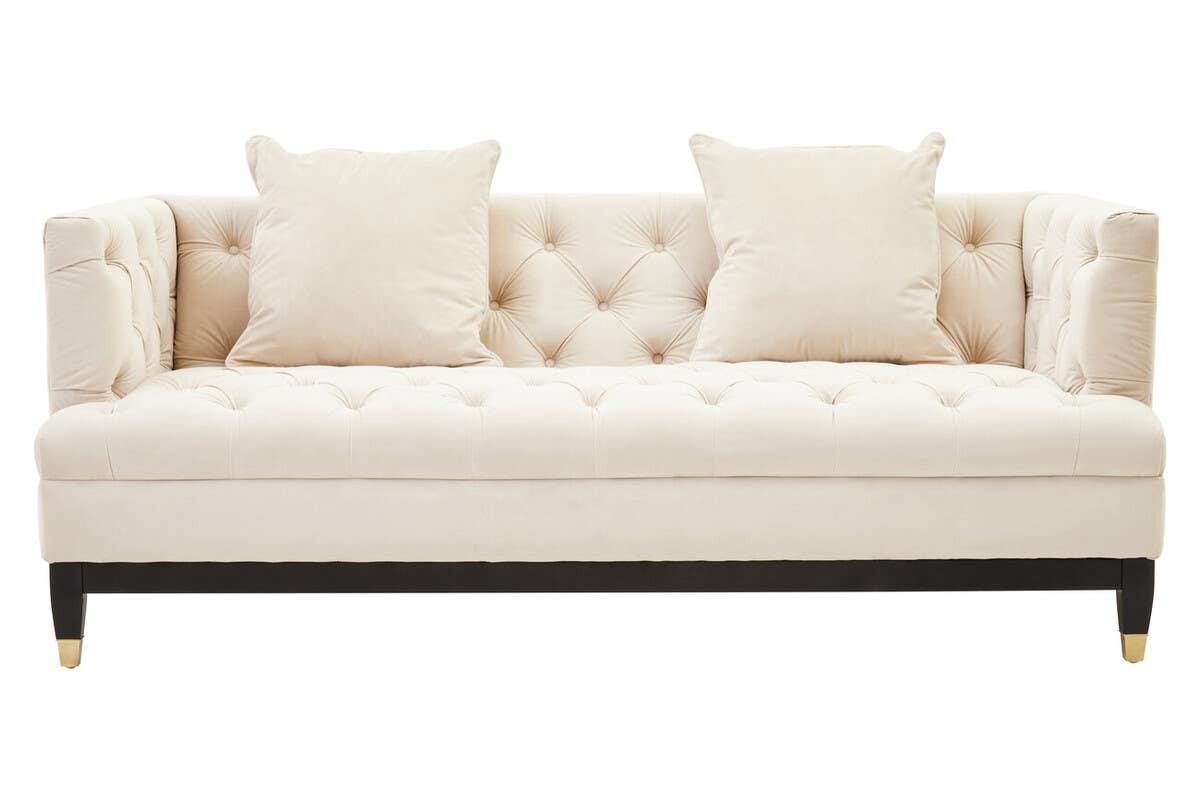 Sirella 2 Seat Ivory Fabric Sofa Sofa
