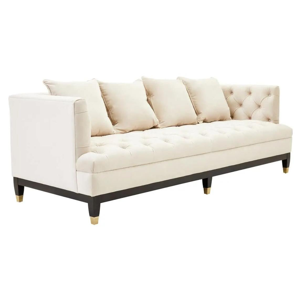 Sirella 3 Seat Viola Sand Fabric Sofa Sofa