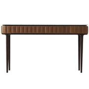 Theodore Alexander Table Billowy Console in Carrara Marble