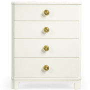 Jonathan Charles Small Chest of Four Drawers Crackle Ceramic Lacquer