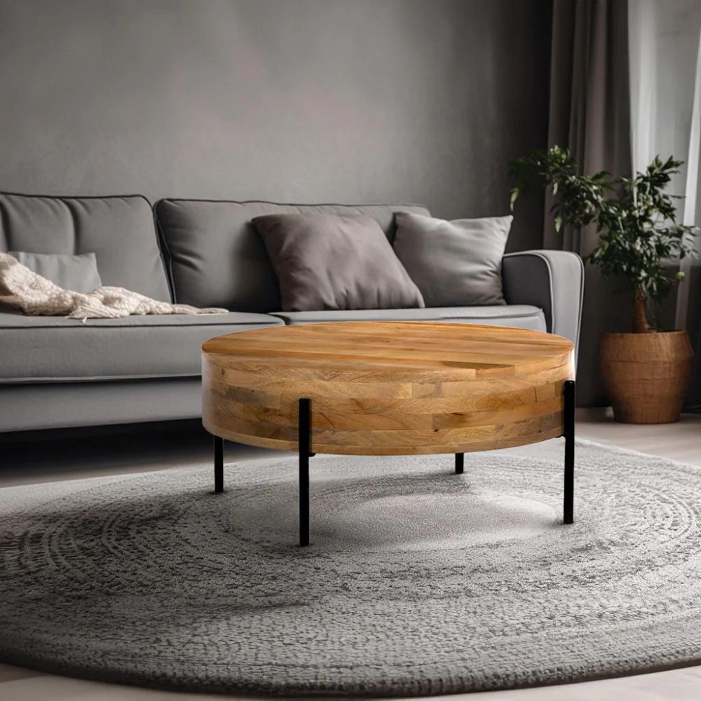 Solomon Mango Wood Coffee Table Coffee Table