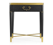 Jonathan Charles Square End Table in Ebonised Oak