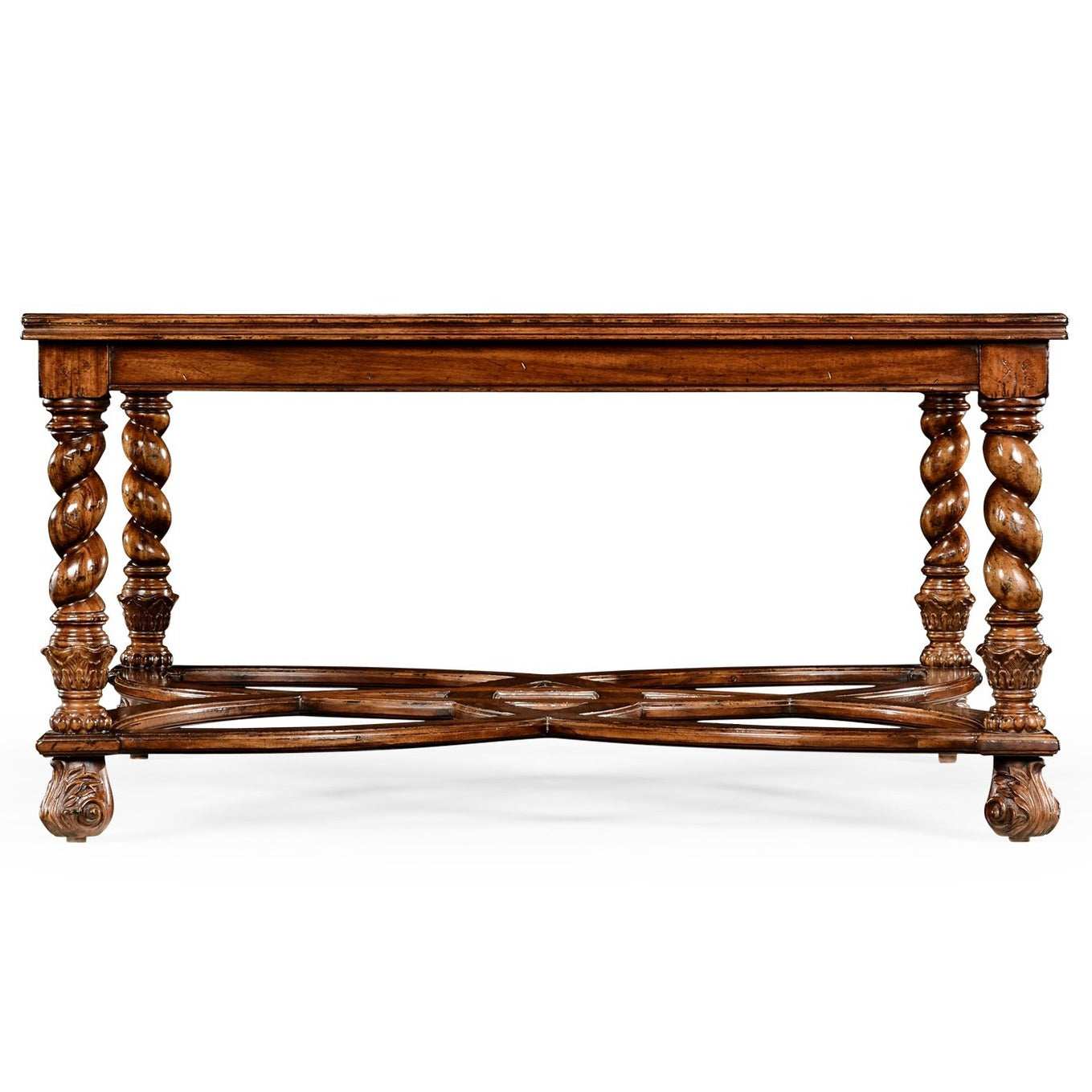 Jonathan Charles Small Square Coffee Table Oyster - Glass Top