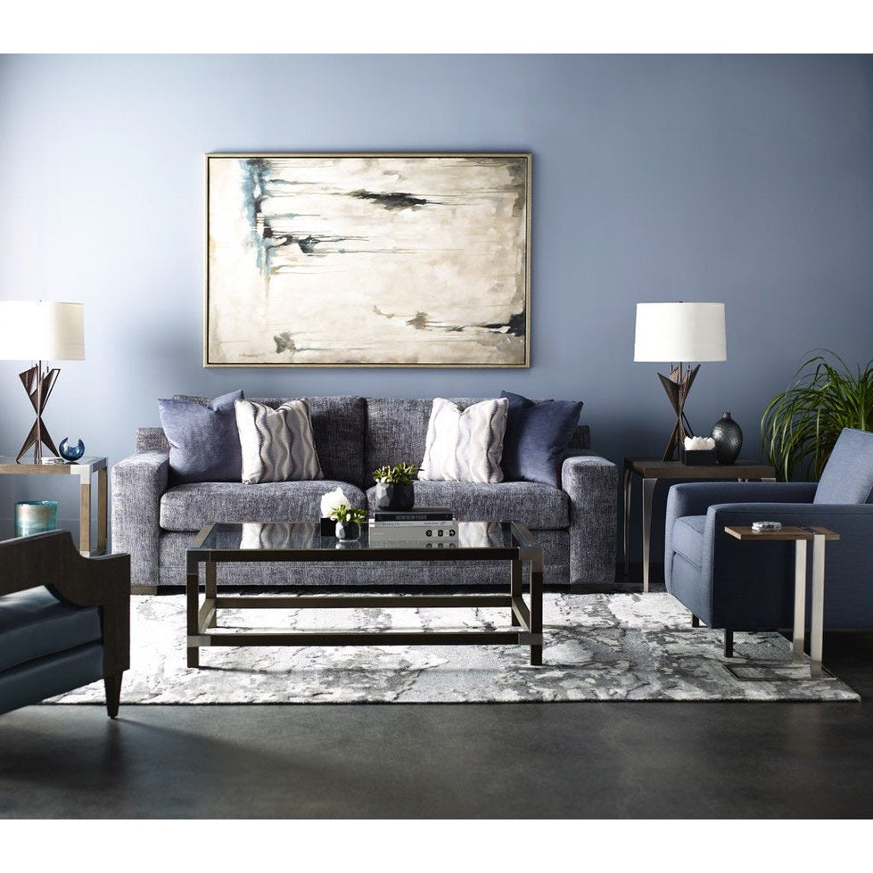 Theodore Alexander Morrison Large Square Coffee Table in Anise