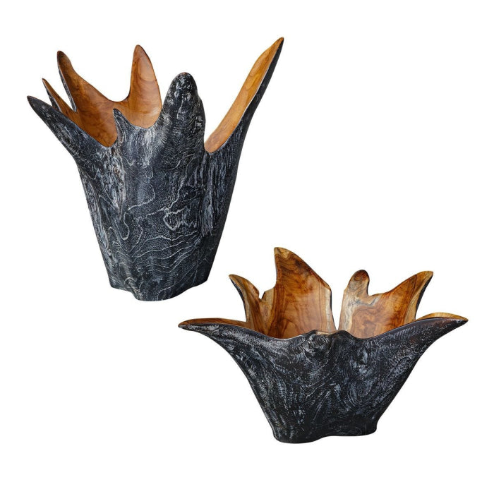 Uttermost Starpetal Indoor/Outdoor Bowls, Set of 2
