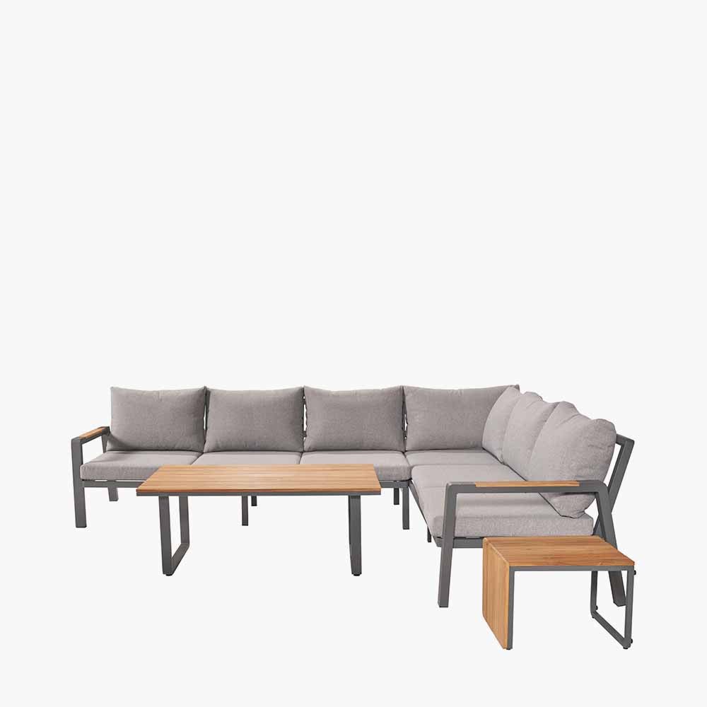 Stockholm Anthracite Outdoor Corner Seating Set - Pacific Lifestyle Nicholas John Interiors
