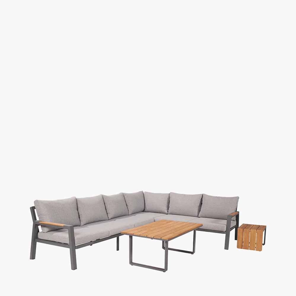 Stockholm Anthracite Outdoor Corner Seating Set - Pacific Lifestyle Nicholas John Interiors