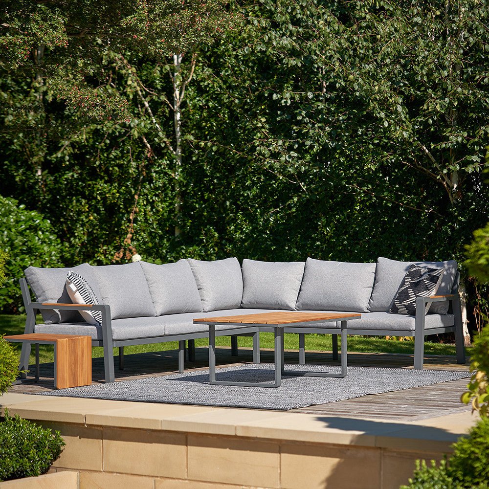 Stockholm Anthracite Outdoor Corner Seating Set - Pacific Lifestyle Nicholas John Interiors