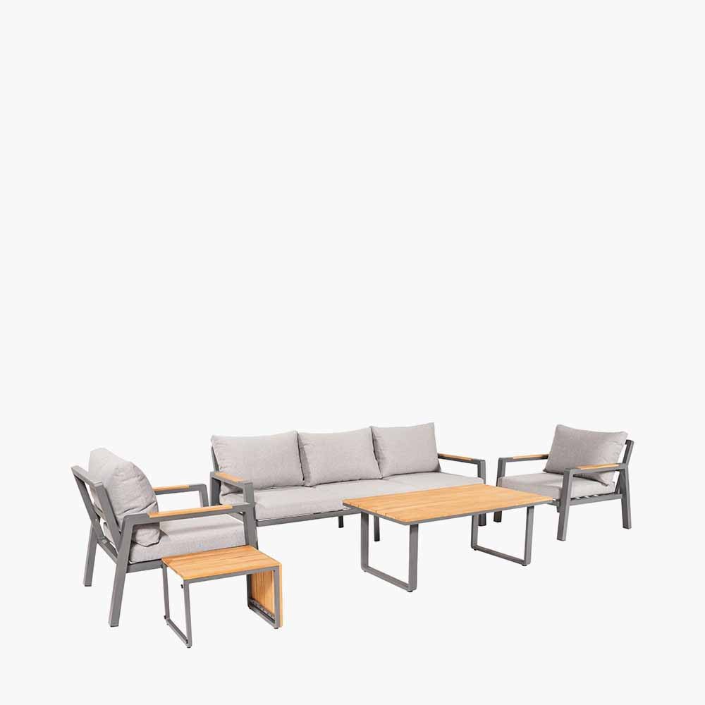 Stockholm Anthracite Outdoor Seating Set - Pacific Lifestyle Nicholas John Interiors