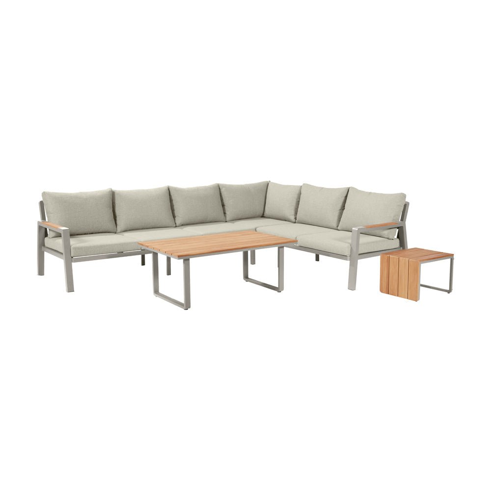 Stockholm Limestone Outdoor Corner Seating Set - Pacific Lifestyle Nicholas John Interiors