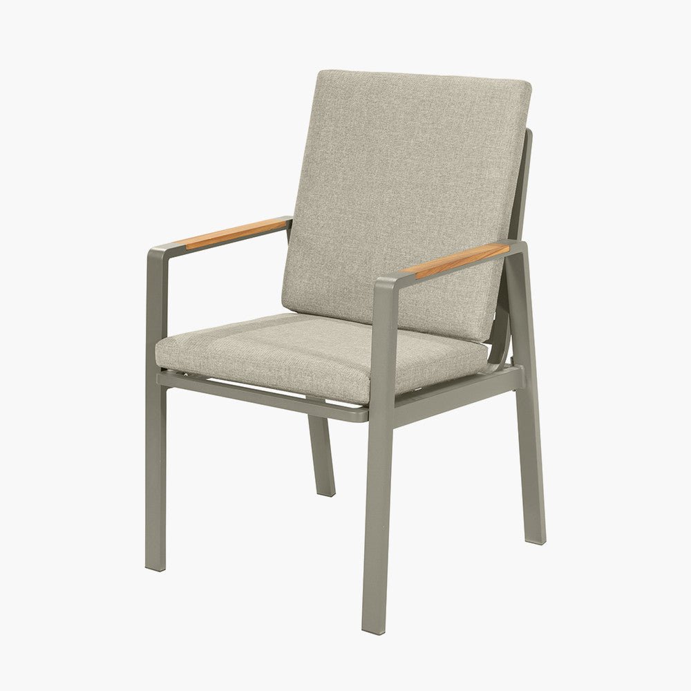 Stockholm Outdoor 6 Seater Dining Set in Limestone - Pacific Lifestyle Nicholas John Interiors