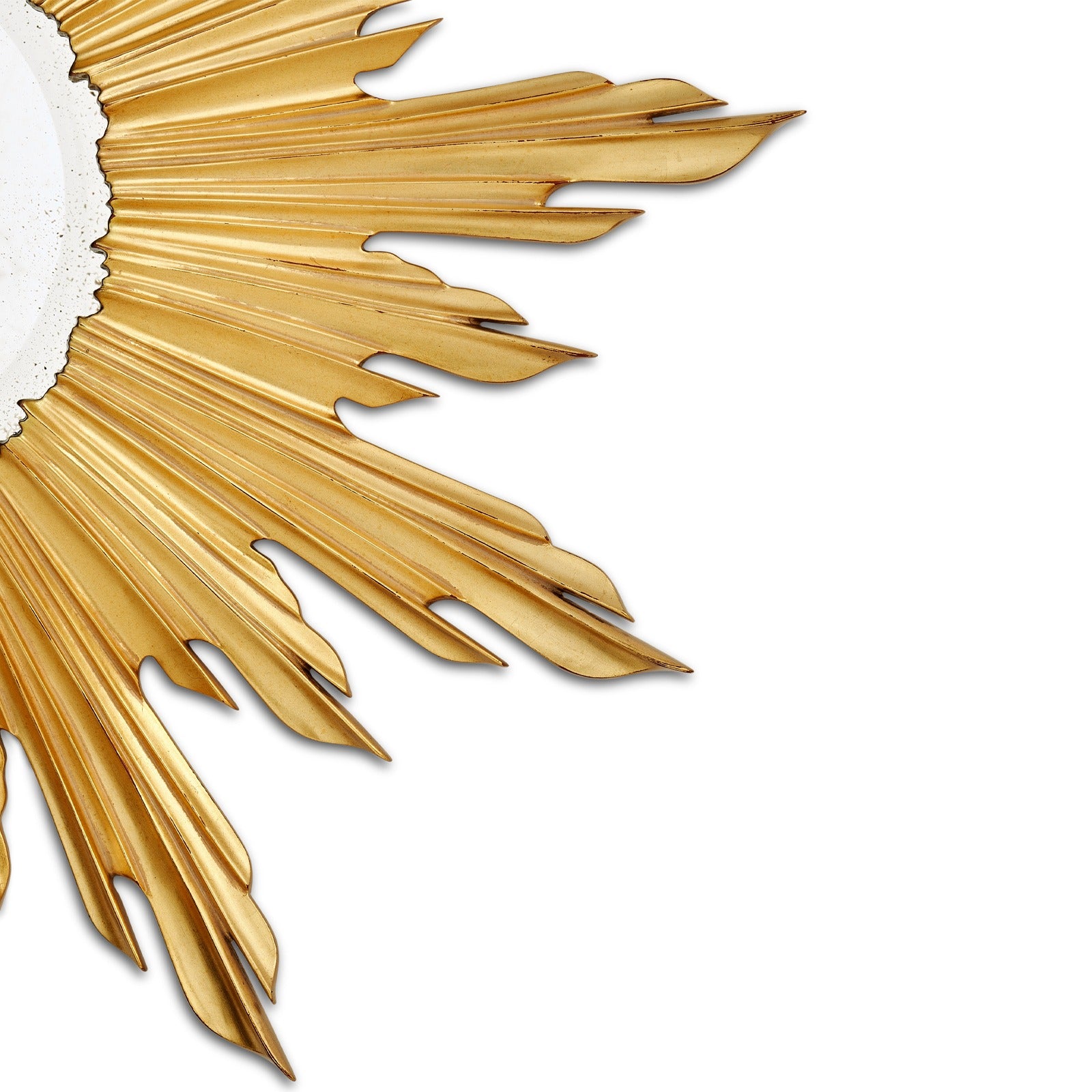 Jonathan Charles Small Wall Mirror Sunburst - Gold