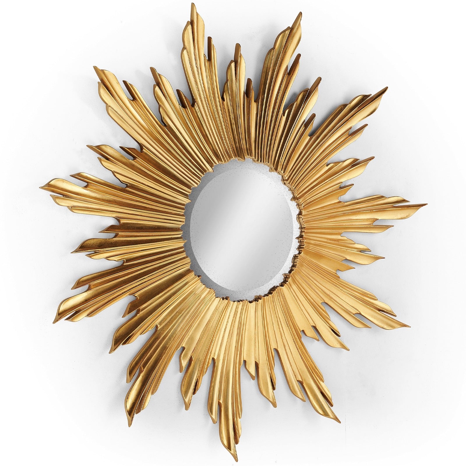 Jonathan Charles Small Wall Mirror Sunburst - Gold