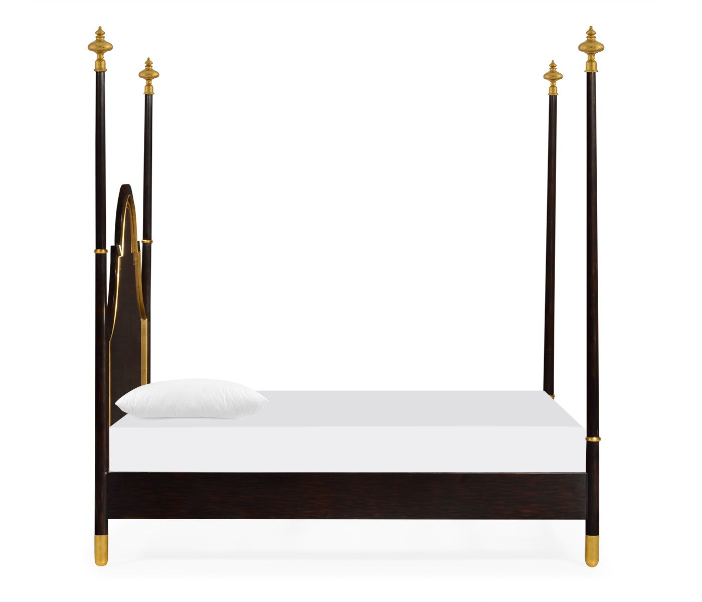 Jonathan Charles Super King Bed Palace Four Poster - Antique Gold